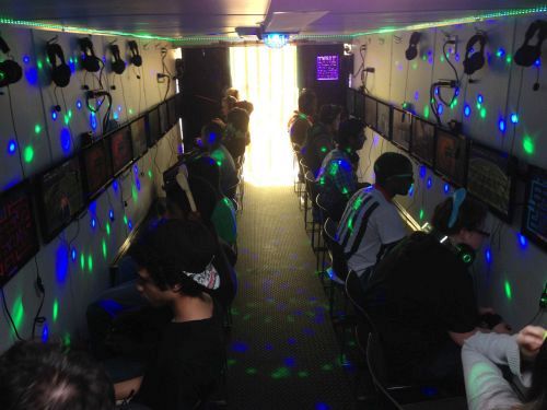 25-station video gaming trailer w/ bonus Ford F-250!