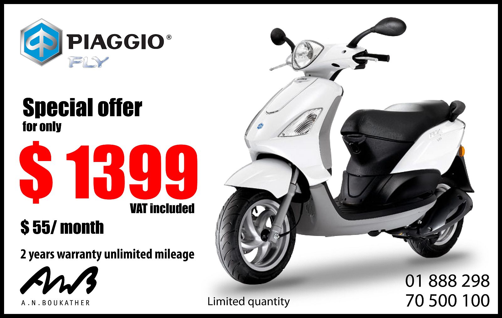 Special Offer on the PIAGGIO FLY!