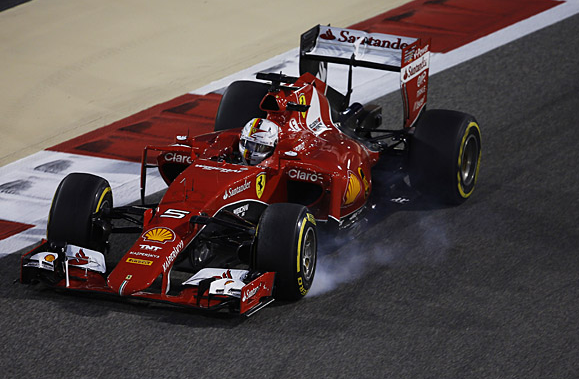 سيباستيان فيتيل عانى في إيجاد وتيرة ثابتة خلال سباق البحرين