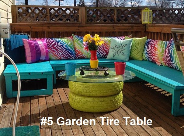 20 ideas to recycle and use your old tires!