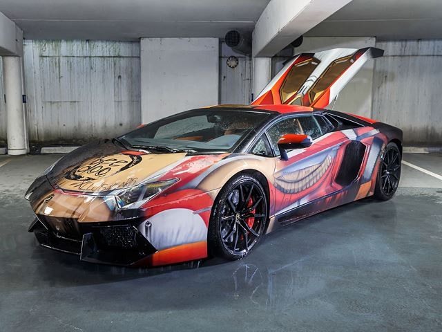 Ironman Fire n Ice Aventador!