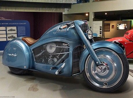 Harley Bugatti Concept Motorbike!
