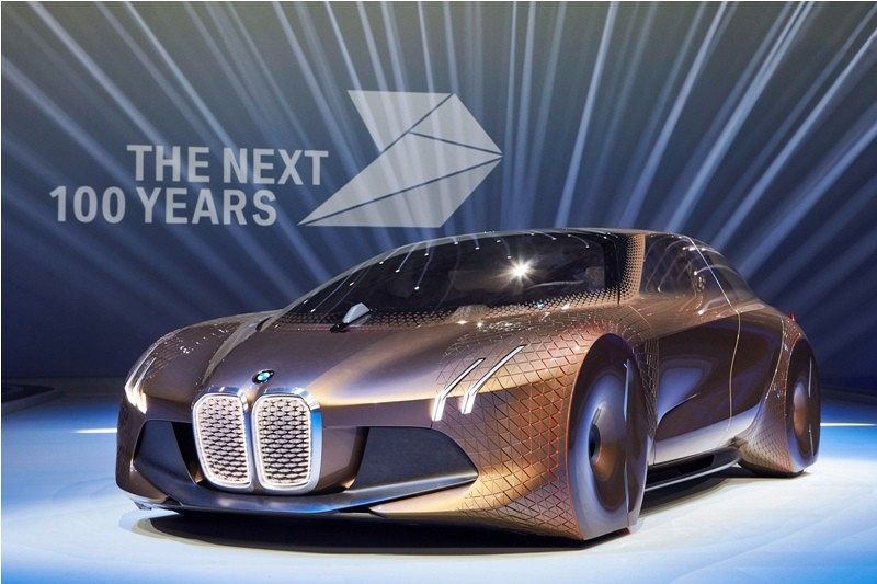 BMW celebrates 100 years of car making by unveiling the BMW Vision Next 100 Concept!