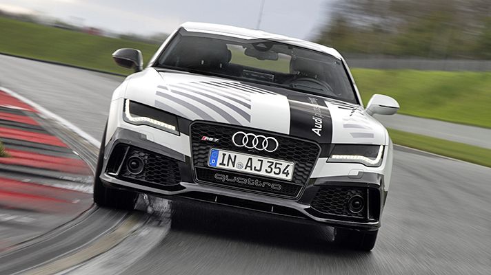 A hot lap in Audi's self-driving car